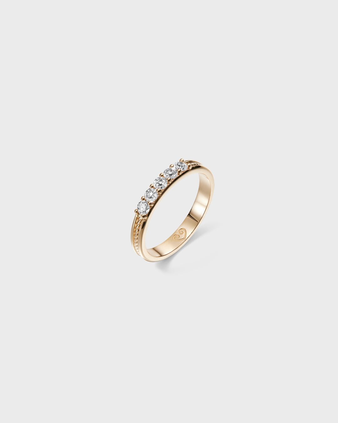 Ikiaikainen-sormus 5x0,06ct kulta
