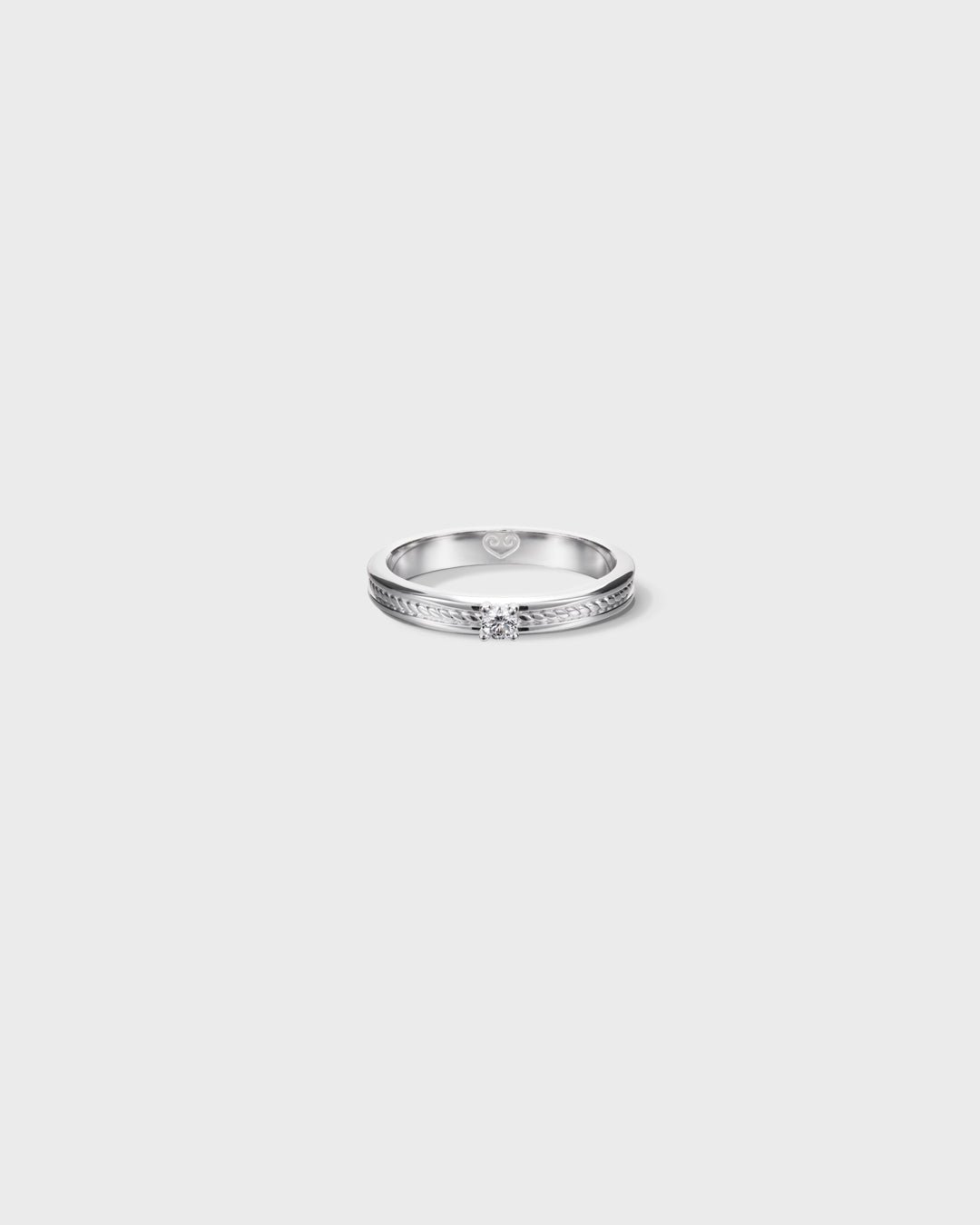 Heritage Diamond Ring 0.06 ct white gold