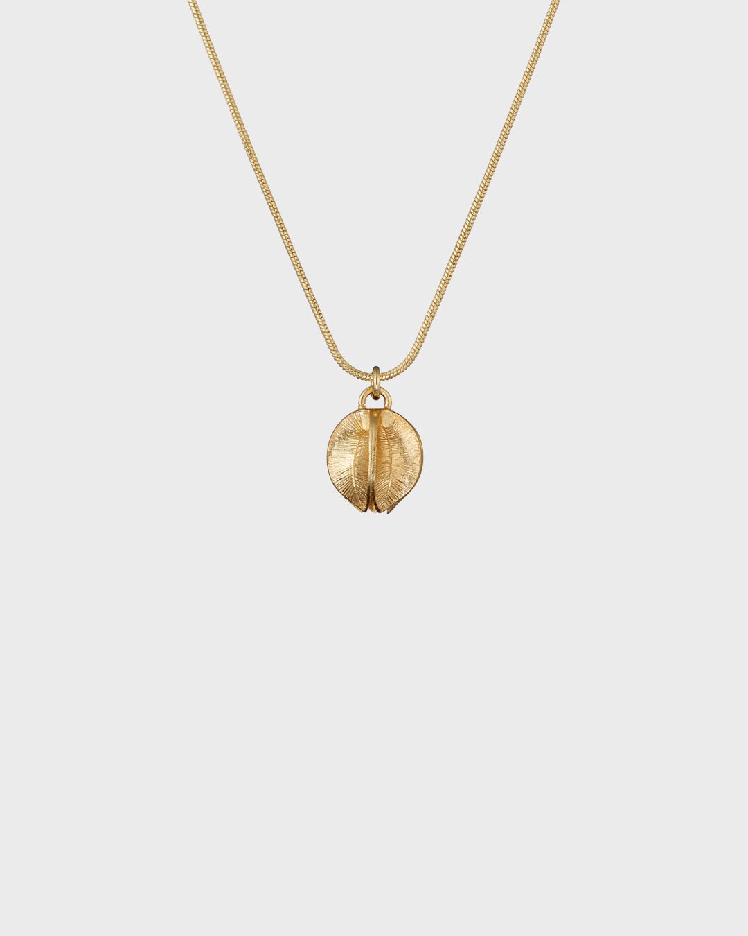 Snow Flower pendant bronze