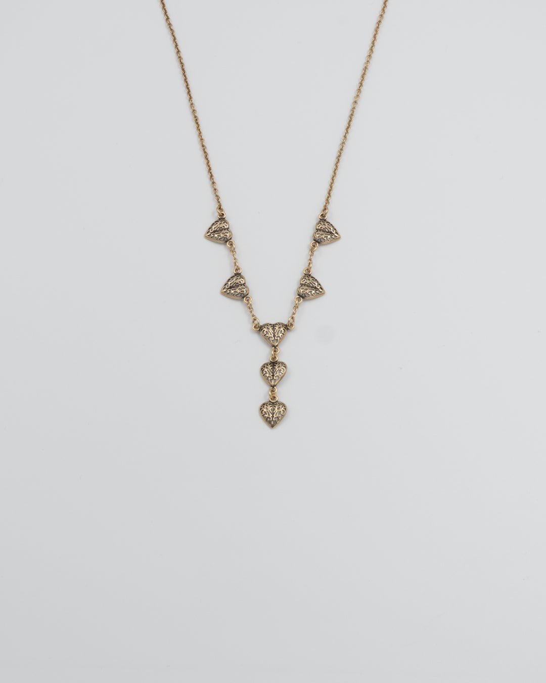 Kept Heart of Happiness necklace 45cm bronze