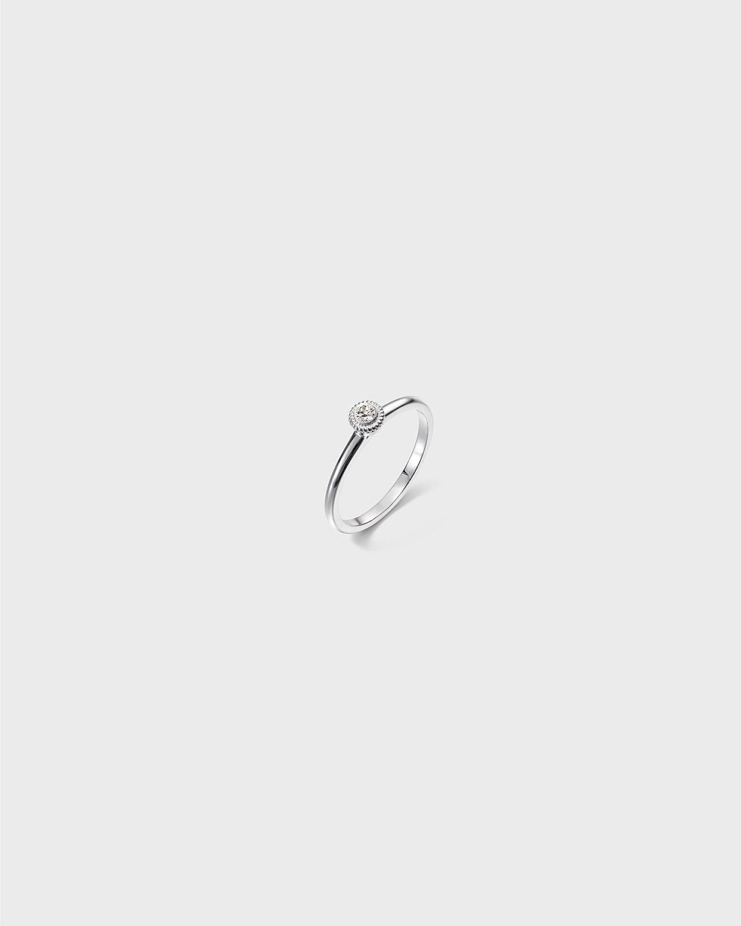 Valittu-sormus 0,06ct valkokulta