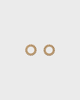 Circle of Light stud earrings large bronze