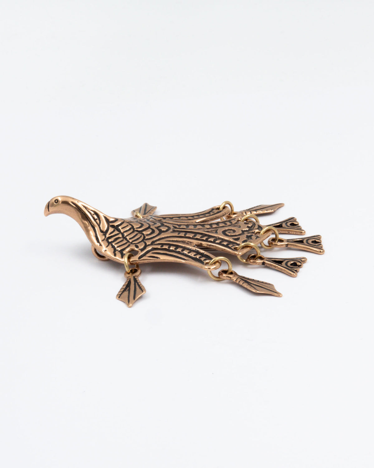 Kept Uhtuan sotka buckle pendant 85 cm bronze