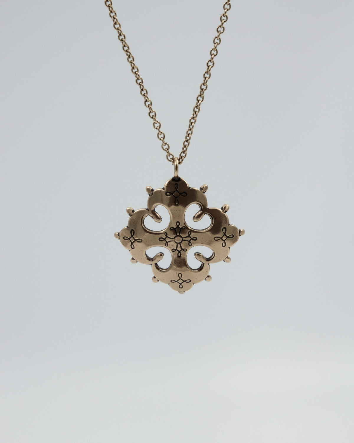 Kept border-Karelian cross pendant bronze