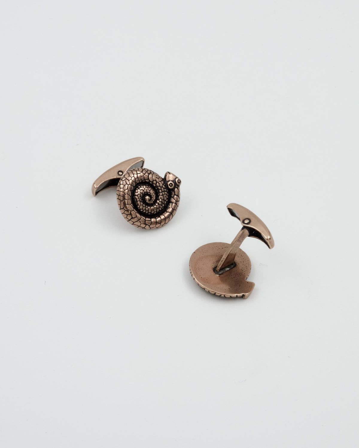 Held Copper Snake Cufflinks Bronze