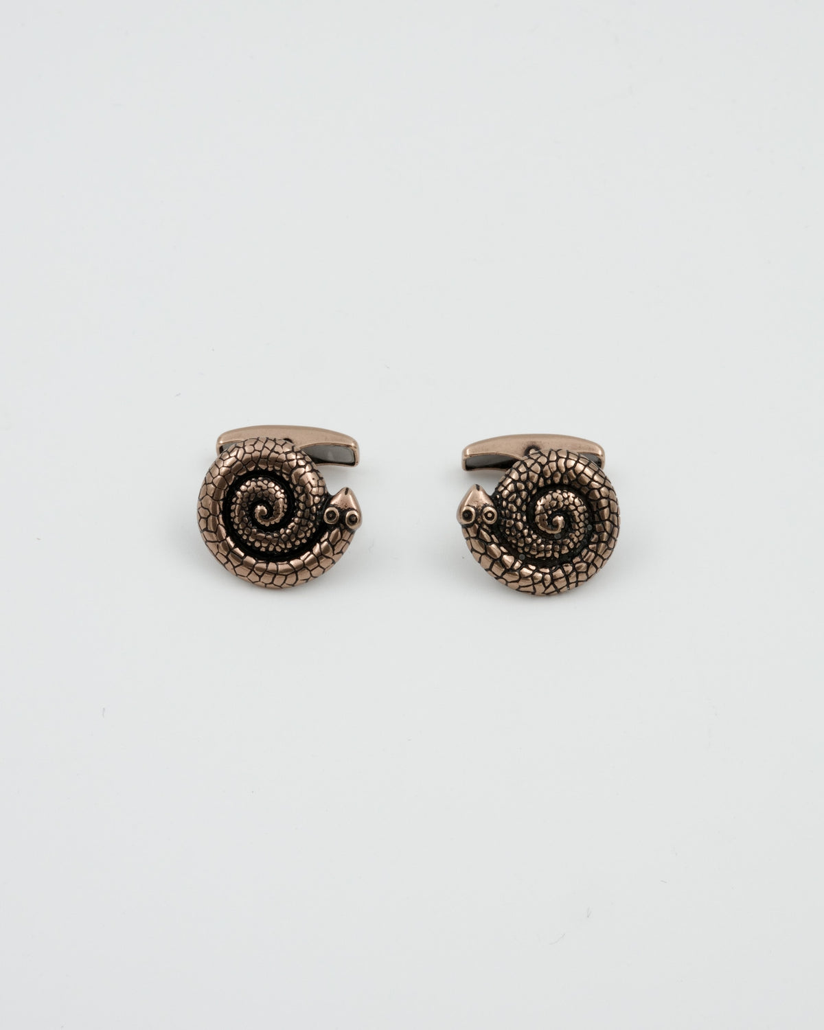 Held Copper Snake Cufflinks Bronze