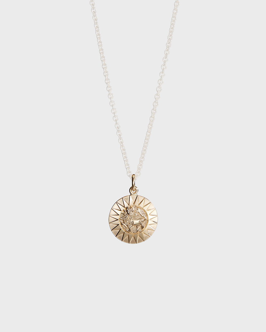 Amuletti-hela Aurinkoleijona 14k kulta