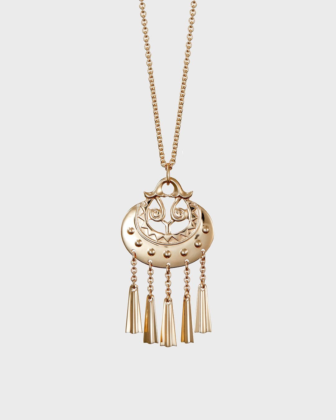 Moon Goddess Pendant small gold