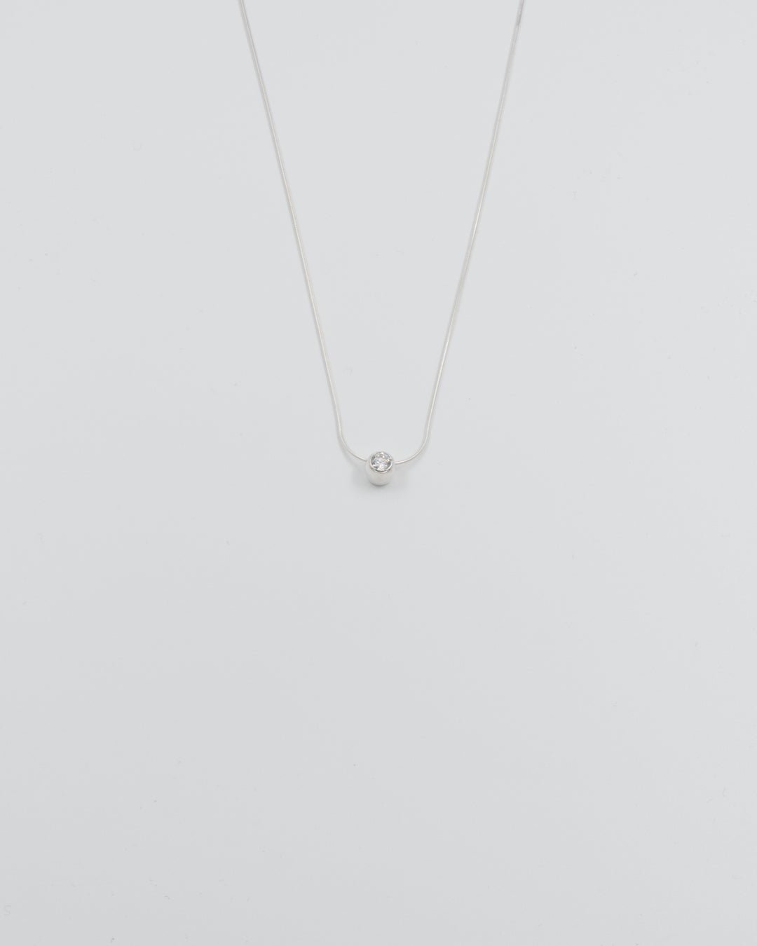 Kept Trend pendant 40 cm silver clear zirconia